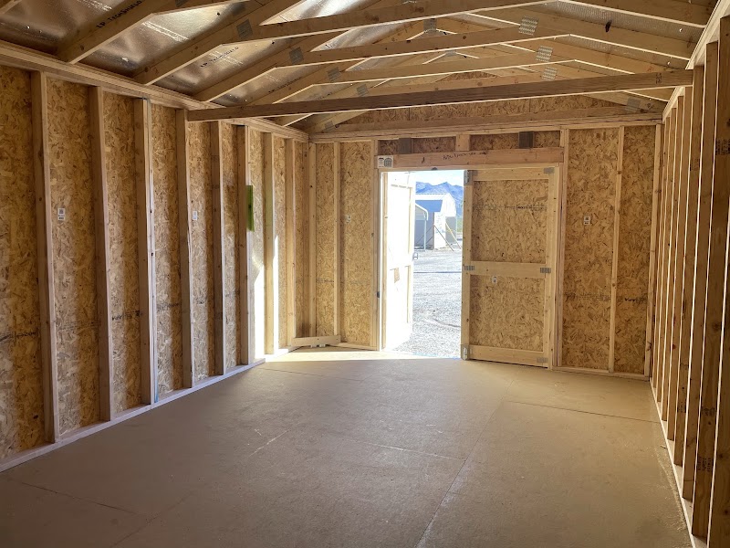 Inside Portable Wood Sheds N Garages, LLC