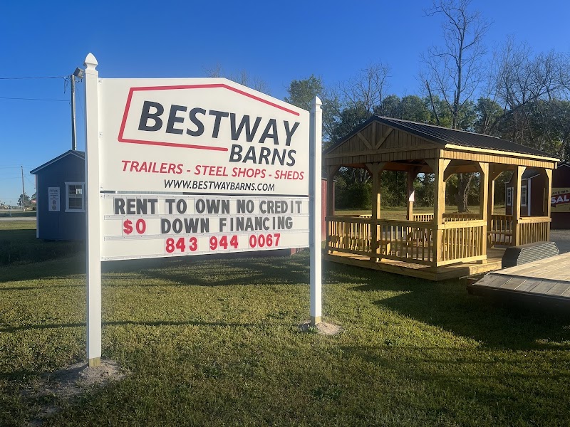 Inside Bestway Barns (trailer + Old Hickory shed dealer)