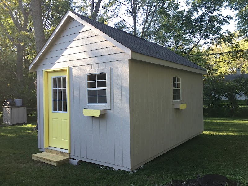Inside Mini Barns, Custom barns, Storage sheds