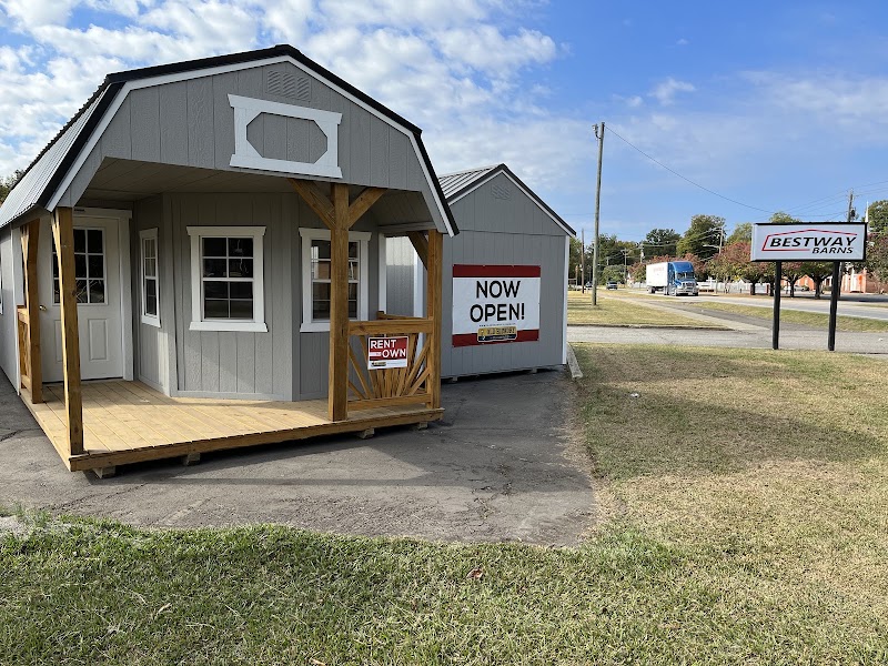 Inside Bestway Barns (trailer + Old Hickory shed dealer)