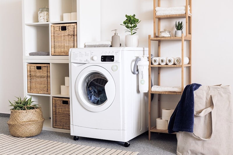 A washer of the kind rent-to-own stores carry